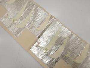 アンティーク　孔雀模様織り出し袋帯（材料）